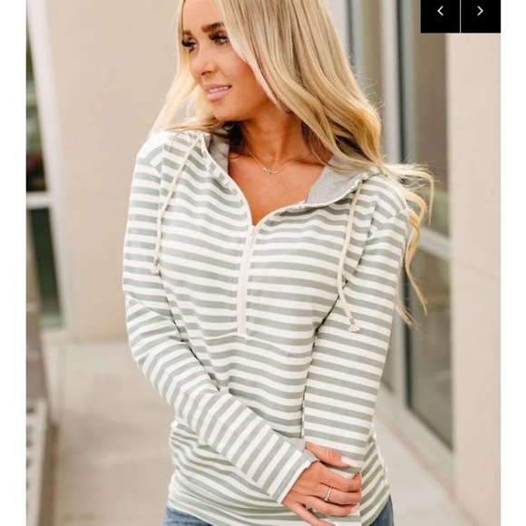 Ampersand Avenue Tops - Ampersand Avenue Half-Zip Hoodie